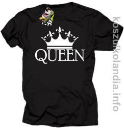 QUEEN Crown Style -  koszulka STANDARD - czarna