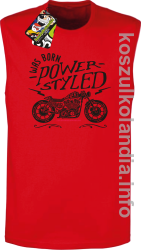 Motor I was born power styled - Bezrękawnik męski czerwony 