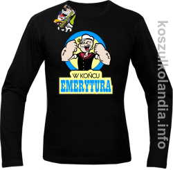 POPEYE StrongMan W końcu emerytura - Longsleeve męski - czarna