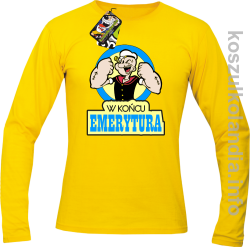 POPEYE StrongMan W końcu emerytura - Longsleeve męski - żółta