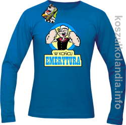 POPEYE StrongMan W końcu emerytura - Longsleeve męski - niebieska