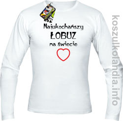 Najukochańszy łobuz na świecie - longsleeve - biała