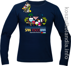 San Escobar Coctails - Longsleeve męski granat