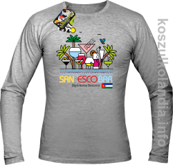 San Escobar Coctails - Longsleeve męski melanż 
