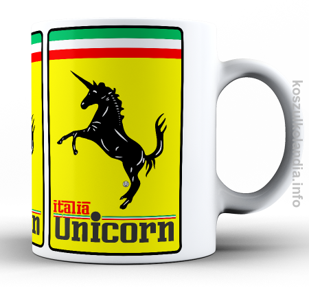 Unicorn Italia Parody Ferrari - kubek ceramiczny