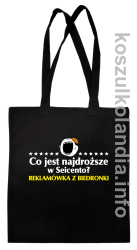 Co jest najdroższe w Seicento Reklamówka z Biedronki - torba bawełniana - czarna