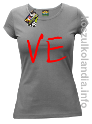 LO Część 2 LOVE Walentynki - koszulka damska - szara