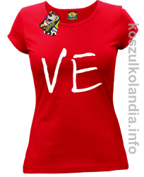 LO Część 2 LOVE Walentynki - koszulka damska - czerwona