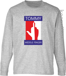 Tommy Middle Finger - Longsleeve dziecięcy - melanż