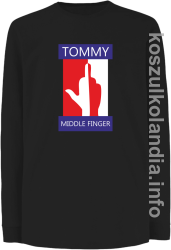 Tommy Middle Finger - Longsleeve dziecięcy - czarna