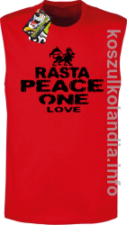 Rasta Peace ONE LOVE - bezrękawnik męski - czerwony