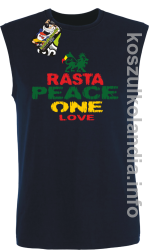 Rasta Peace ONE LOVE - bezrękawnik męski - granatowy