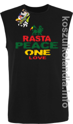 Rasta Peace ONE LOVE - bezrękawnik męski - czarny