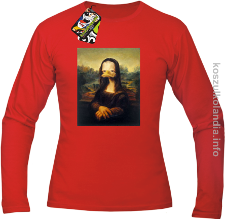 MonaLisa Mother Ducker - Longsleeve męski czerwony 