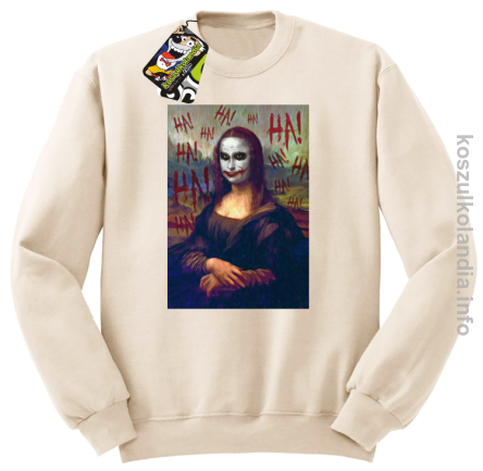 MonaLisa HelloJocker - Bluza standard bez kaptura beżowa 
