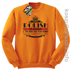 Polish for begginers Teas Who You Yeah Bunny - Bluza męska standard bez kaptura pomarańcz 