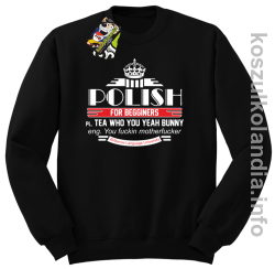 Polish for begginers Teas Who You Yeah Bunny - Bluza męska standard bez kaptura czarna