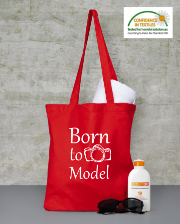 Born to model - torby bawełniane