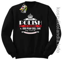 Polish for begginers Odd Pear Doll She - Bluza męska standard bez kaptura czarna 