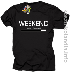 Weekend PLEASE WAIT - koszulka męska - czarny
