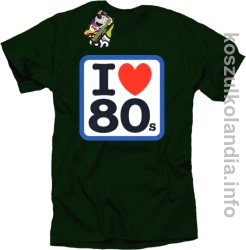 I love 80 - koszulka męska - butelkowa