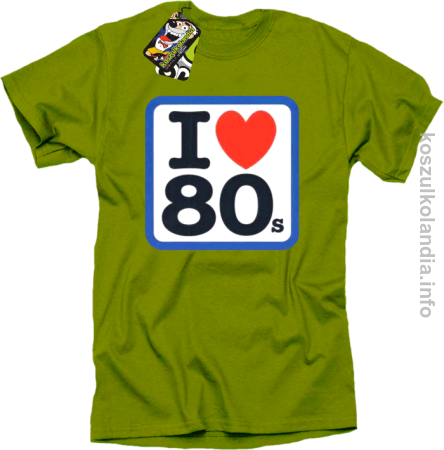 I love 80 - koszulka męska