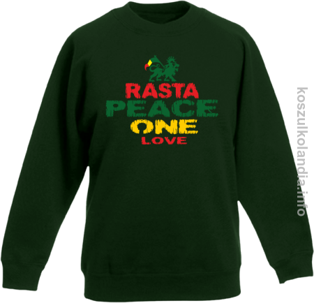 Rasta Peace ONE LOVE - bluza bez kaptura dziecięca
