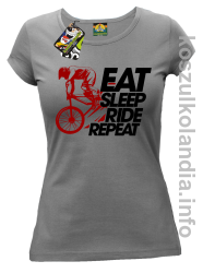 EAT SLEEP Ride Repeat szary