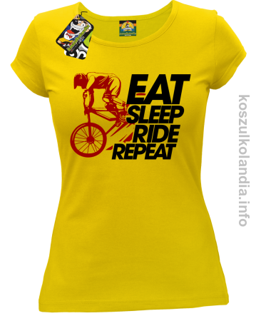EAT SLEEP Ride Repeat - koszulka damska