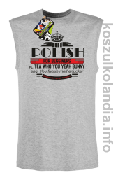 Polish for begginers Teas Who You Yeah Bunny - Bezrękawnik męski melanż 
