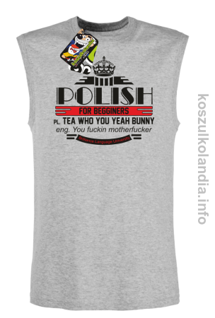 Polish for begginers Teas Who You Yeah Bunny - Bezrękawnik męski 