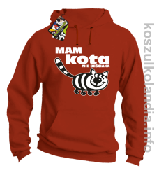 Mam kota the beściaka - Bluza z kapturem - pomarańczowy