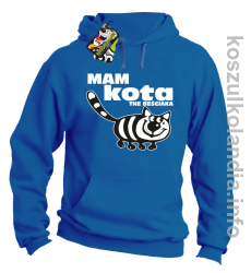 Mam kota the beściaka - Bluza z kapturem - niebieski