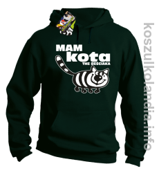 Mam kota the beściaka - Bluza z kapturem - butelkowy