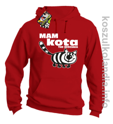 Mam kota the beściaka - Bluza z kapturem - czerwona