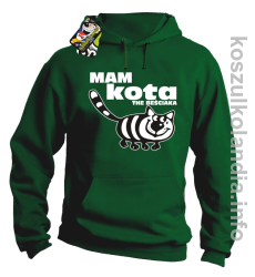 Mam kota the beściaka - Bluza z kapturem - zielona