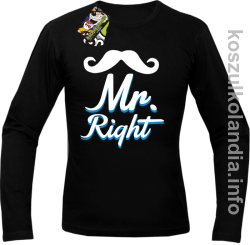 Mr Right - Longsleeve męski - czarna