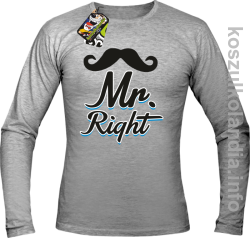 Mr Right - Longsleeve męski - melanż