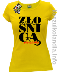 Złośnica pierońska - Koszulka damska żółta 