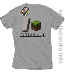 I love minecraft -  koszulka męska - melanż