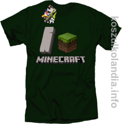 I love minecraft -  koszulka męska - butelkowa