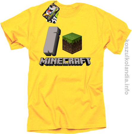 I love minecraft -  koszulka męska