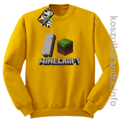 I love minecraft - bluza bez kaptura - żółta