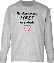 Najukochańszy łobuz na świecie - longsleeve dziecięcy - melanż