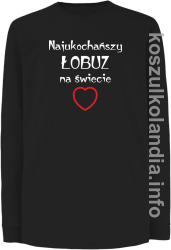 Najukochańszy łobuz na świecie - longsleeve dziecięcy - czarny