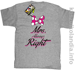 Mrs Always Right - koszulka dziecięca - melanż