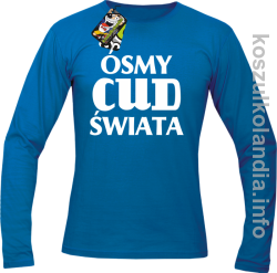 ÓSMY CUD ŚWIATA - Longsleeve męski - niebieski