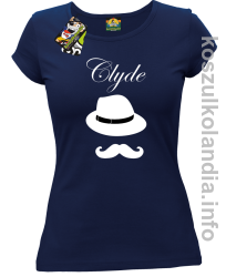 Clyde Retro - koszulka damska - granatowa