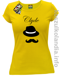 Clyde Retro - koszulka damska - żółta