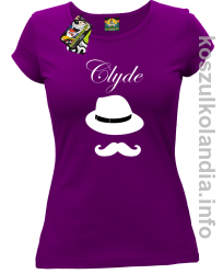 Clyde Retro - koszulka damska - fioletowa